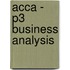 Acca - P3 Business Analysis