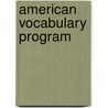 American Vocabulary Program by Ron Martinez