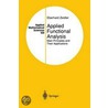Applied Functional Analysis door Eberhard Zeidler