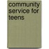 Community Service For Teens