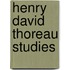 Henry David Thoreau Studies