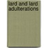 Lard and Lard Adulterations