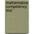 Mathematics Competency Test