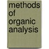 Methods of Organic Analysis