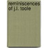 Reminiscences Of J.L. Toole