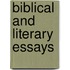 Biblical and Literary Essays