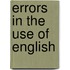 Errors In The Use Of English