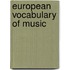 European Vocabulary of Music