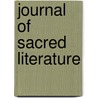 Journal of Sacred Literature door Henry Burgess
