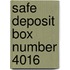 Safe Deposit Box Number 4016