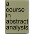A Course in Abstract Analysis