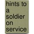 Hints To A Soldier On Service