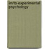 Im/Tb-Experimental Psychology