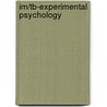 Im/Tb-Experimental Psychology door Vilh. Hansen