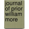 Journal of Prior William More door William More