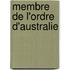 Membre de L'Ordre D'Australie