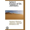 Select Essays Of Dr. Johnson; door Herbert Railton