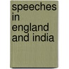 Speeches in England and India door Richard Southwell Bourke