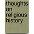 Thoughts On Religious History