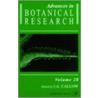 Advances In Botanical Research door Walker