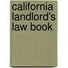 California Landlord's Law Book door David Brown