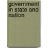 Government In State And Nation