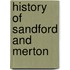 History of Sandford and Merton