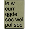 Ie W Curr Qgde Soc Wel Pol Soc by Segal