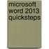Microsoft Word 2013 QuickSteps