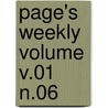 Page's Weekly Volume V.01 N.06 door Onbekend