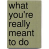 What You're Really Meant to Do door Robert S. Kaplan