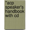 *acp Speaker's Handbook With Cd by Jo Sprague