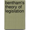 Bentham's Theory of Legislation door Tienne Dumont