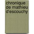 Chronique De Mathieu D'Escouchy