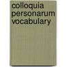 Colloquia Personarum Vocabulary by Hans Orberg