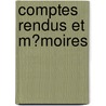 Comptes Rendus Et M�Moires door Comite Archeologique De Senlis