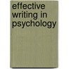 Effective Writing in Psychology door Bernard C. Beins