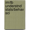 Im/Tb Understnd Stats/Behav Sci door Pagano