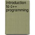 Introduction To C++ Programming