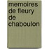 Memoires De Fleury De Chaboulon
