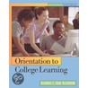 Orientation To College Learning door Vanblerkom