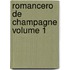 Romancero De Champagne Volume 1