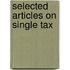Selected Articles On Single Tax