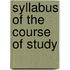 Syllabus Of The Course Of Study