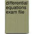 Differential Equations Exam File