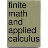 Finite Math and Applied Calculus by Steven Costenoble