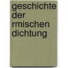 Geschichte Der Rmischen Dichtung door Otto Ribbeck
