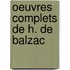 Oeuvres Complets De H. De Balzac