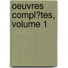Oeuvres Compl�Tes, Volume 1 door Georges Sand