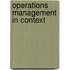 Operations Management In Context